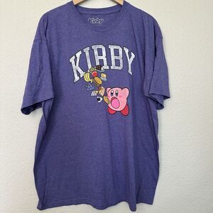 Kirby Graphic T-Shirt Men's Size X Large Purple Short Sleeve EUC